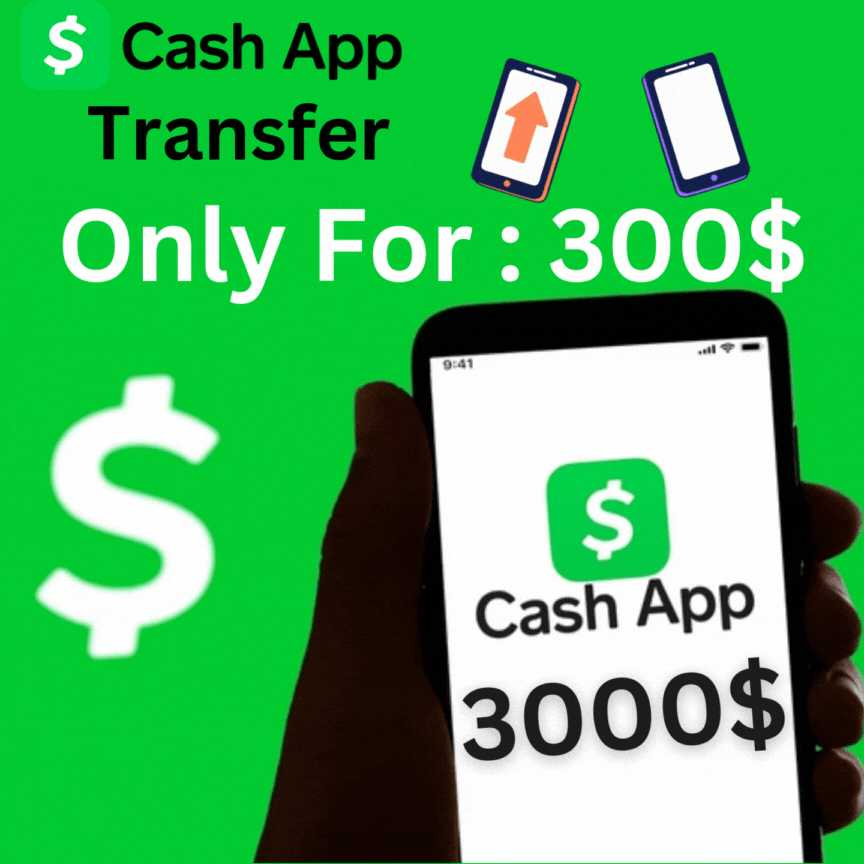 Cash App Transfer $3000 for $300